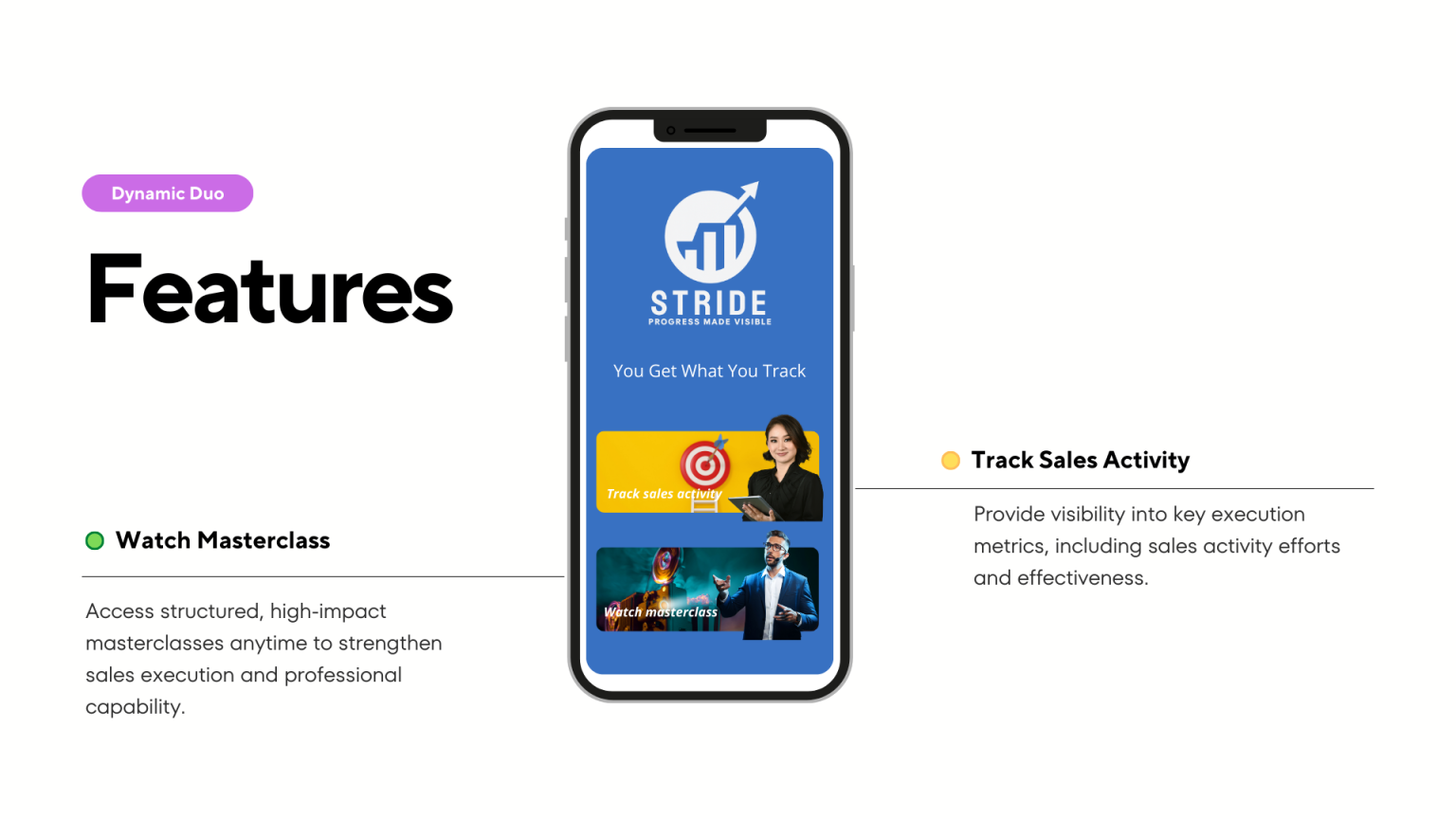 Strides app screens